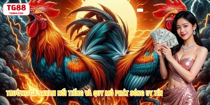 Trường Gà Savan Nổi Tiếng Và Quy Mô Phát Sóng Uy Tín